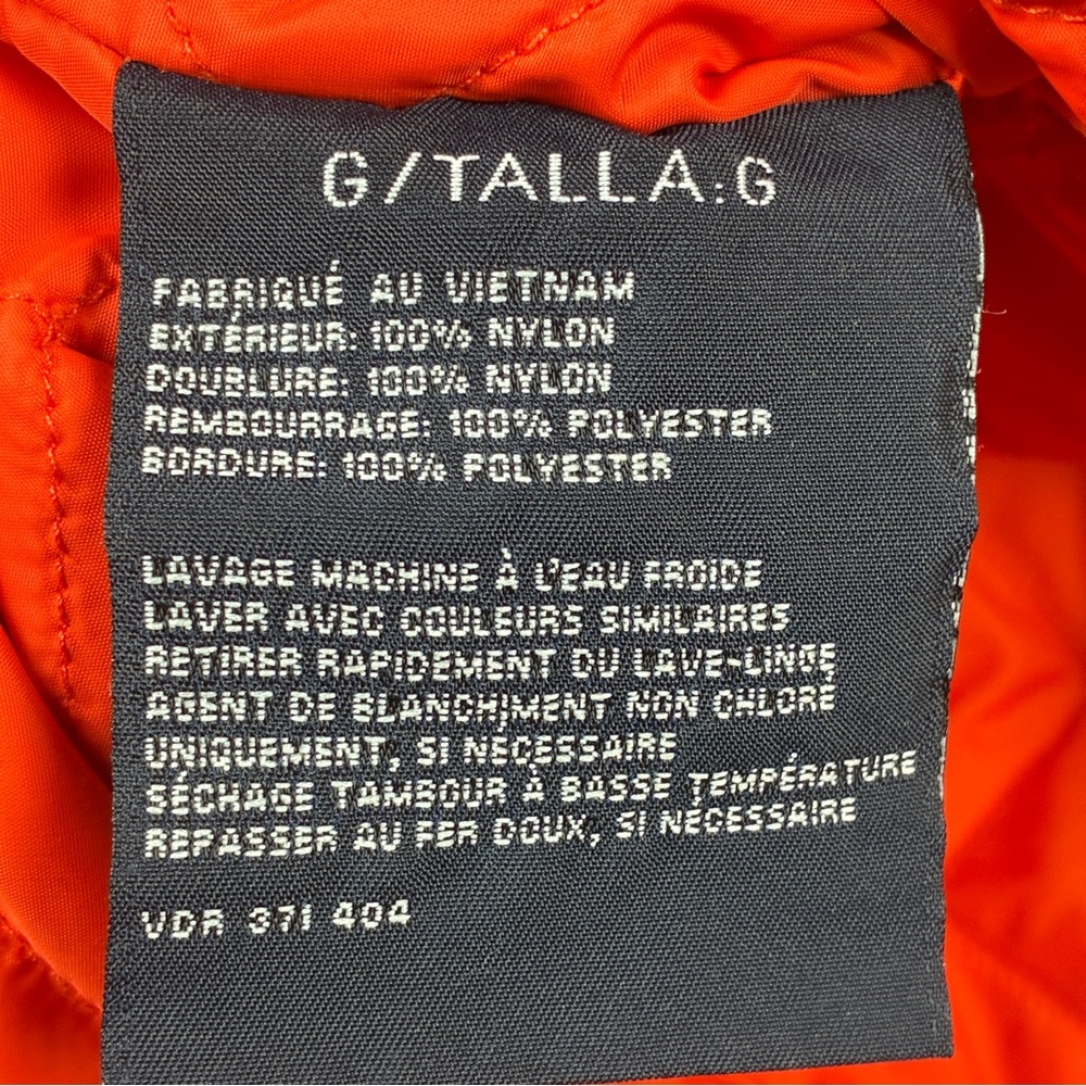Nautica Mens‎ Windbreaker Pullover L Orange Nylon Quarter Zip Streetwear Y2K - Picture 4 of 11